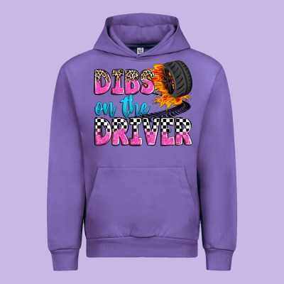 Dibs On The Driver Urban Hoodie Designed By Zillion Design Studio