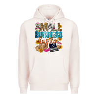Pale Pink small business hustler Premium Hoodie - Zillion Design Studio