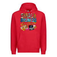 Red small business hustler Premium Hoodie - Zillion Design Studio