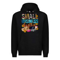Black small business hustler Premium Hoodie - Zillion Design Studio