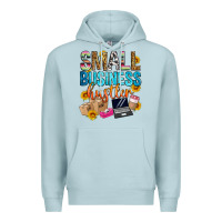 Blue Mist small business hustler Premium Hoodie - Zillion Design Studio
