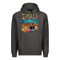 Charcoal Heather small business hustler Premium Hoodie - Zillion Design Studio
