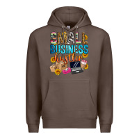 Coffee small business hustler Premium Hoodie - Zillion Design Studio