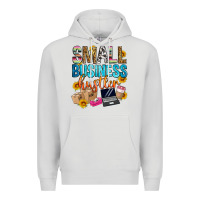 Dove Grey small business hustler Premium Hoodie - Zillion Design Studio