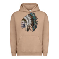 Pigment Burro skull with indian headdress Urban Hoodie - RanaPortraitStore