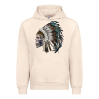 Sandshell skull with indian headdress Urban Hoodie - RanaPortraitStore