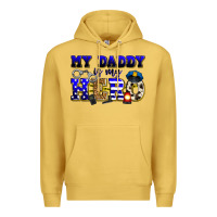 Antique Gold my daddy is my hero police Premium Hoodie - Zillion Design Studio