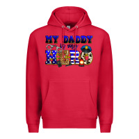 Cardinal my daddy is my hero police Premium Hoodie - Zillion Design Studio