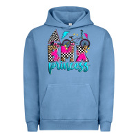 Pigment Pebble Blue bmx princess Urban Hoodie - Zillion Design Studio