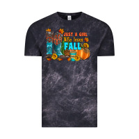 Cloud Black jusa a girl who loves fall Vintage Tee - Artiststas