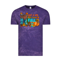 Cloud Purple jusa a girl who loves fall Vintage Tee - Artiststas