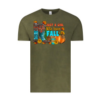 Vintage Olive jusa a girl who loves fall Vintage Tee - Artiststas