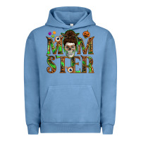 Pigment Pebble Blue Momster Urban Hoodie - texasbilliewilder