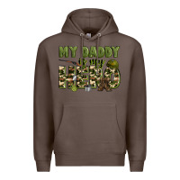 Coffee my daddy is my hero army Premium Hoodie - Zillion Design Studio