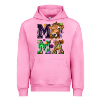 Fuchsia Pink Mama Cow Halloween Urban Hoodie - texasbilliewilder