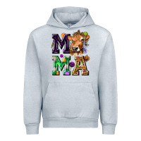 Heather Grey Mama Cow Halloween Urban Hoodie - texasbilliewilder