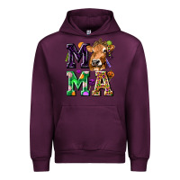 Mauve Wine Mama Cow Halloween Urban Hoodie - texasbilliewilder