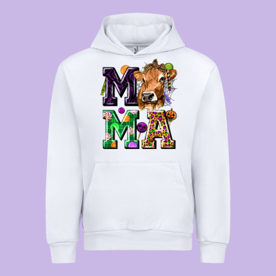 Mama Cow Halloween Urban Hoodie Designed By Texasbilliewilder