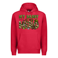Cardinal my daddy is my hero army Premium Hoodie - Zillion Design Studio