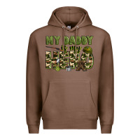 Chestnut my daddy is my hero army Premium Hoodie - Zillion Design Studio