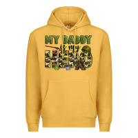 Mustard my daddy is my hero army Premium Hoodie - Zillion Design Studio