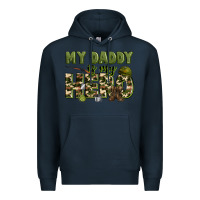 Navy my daddy is my hero army Premium Hoodie - Zillion Design Studio