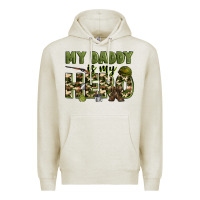 Oatmeal Heather my daddy is my hero army Premium Hoodie - Zillion Design Studio