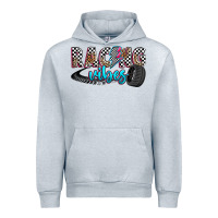 Heather Grey racing vibes Urban Hoodie - Zillion Design Studio