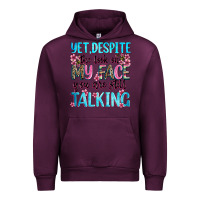 Mauve Wine yet,despite the look on my face you are still talk Urban Hoodie - Zillion Design Studio