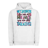Pigment Lunar Rock yet,despite the look on my face you are still talk Urban Hoodie - Zillion Design Studio