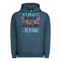 Pigment Midnight Navy yet,despite the look on my face you are still talk Urban Hoodie - Zillion Design Studio