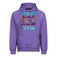 Tulip yet,despite the look on my face you are still talk Urban Hoodie - Zillion Design Studio