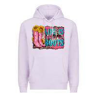 Lilac life is better in boots Premium Hoodie - Zillion Design Studio