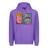 Purple life is better in boots Premium Hoodie - Zillion Design Studio