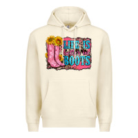 Sandshell life is better in boots Premium Hoodie - Zillion Design Studio