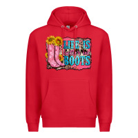 Red life is better in boots Premium Hoodie - Zillion Design Studio
