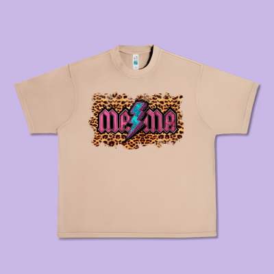 Leopard Mama Lightning Urban Heavy Tee Designed By Ranaportraitstore