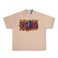 Burro Leopard Mama Lightning Urban Heavy Tee - RanaPortraitStore