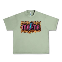 Oil Green Leopard Mama Lightning Urban Heavy Tee - RanaPortraitStore