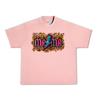 Salmon Leopard Mama Lightning Urban Heavy Tee - RanaPortraitStore