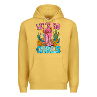 Antique Gold let's go girls Premium Hoodie - Zillion Design Studio