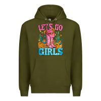 Army Green let's go girls Premium Hoodie - Zillion Design Studio