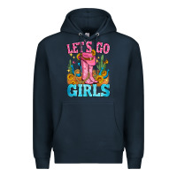 Navy let's go girls Premium Hoodie - Zillion Design Studio