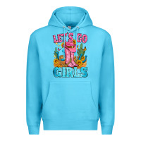 Ocean Blue let's go girls Premium Hoodie - Zillion Design Studio