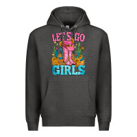 Charcoal Heather let's go girls Premium Hoodie - Zillion Design Studio