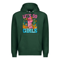 Sports Green let's go girls Premium Hoodie - Zillion Design Studio