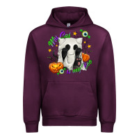 Mauve Wine My Cat Is My Boo Urban Hoodie - texasbilliewilder