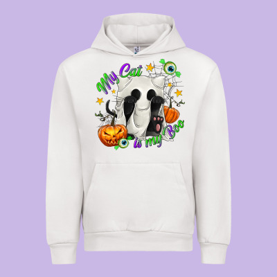 My Cat Is My Boo Urban Hoodie Designed By Texasbilliewilder