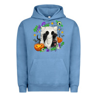 Pigment Pebble Blue My Cat Is My Boo Urban Hoodie - texasbilliewilder