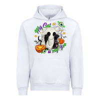White My Cat Is My Boo Urban Hoodie - texasbilliewilder